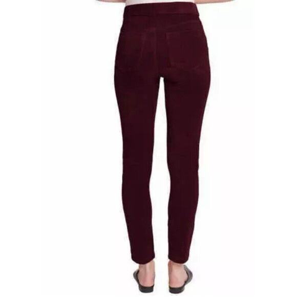 NWT GLORIA VANDERBILT WOMEN SKINNY KNIT CORDUROY MIDRISE PANT(CABERNET CRUSH XS - Picture 3 of 11